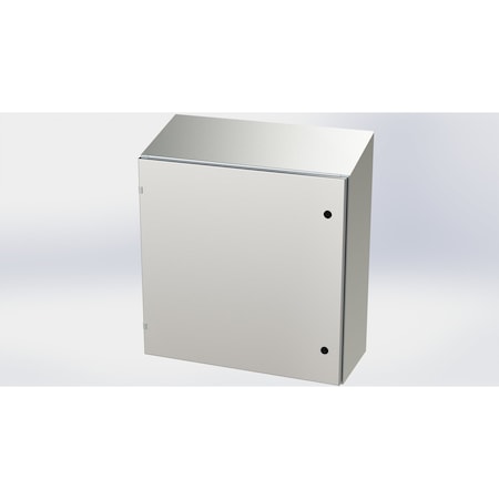 Saginaw Control & Engineering 1/4 Turn Latch Electrical Enclosures, 30 in H, 12 in D, 30 in W, NEMA 3R, 4, 4X, 12, 13 SCE-30EL3012SSST